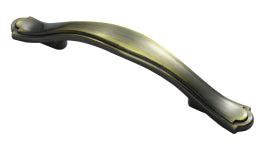 Traditional Stepped Edge Handle 76Mm C/C - Antique Burnished Brass 76 ( 130 )
