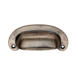 Oval Plate Cup Handle 86Mm C/C - Pewter 86 ( 105 )