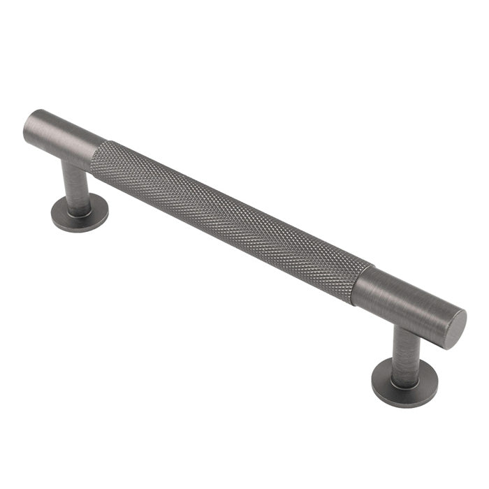 Knurled Cabinet Pull Handle 128Mm C/C - Anthracite
