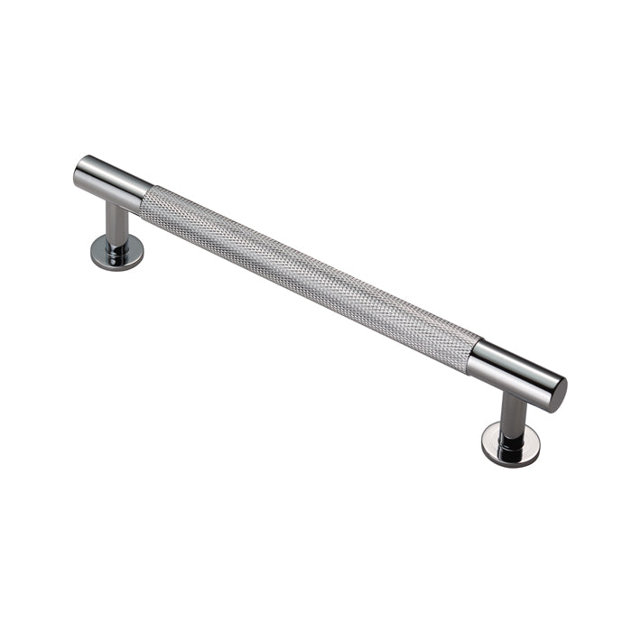 Knurled Cabinet Pull Handle 160Mm C/C - Polished Chrome