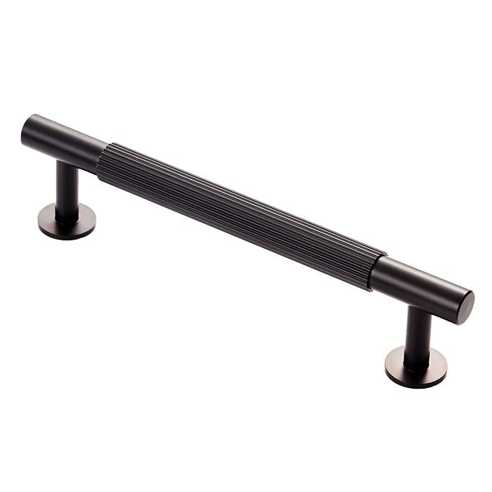Lines Cabinet Pull Handle 128Mm C/C - Matt Black