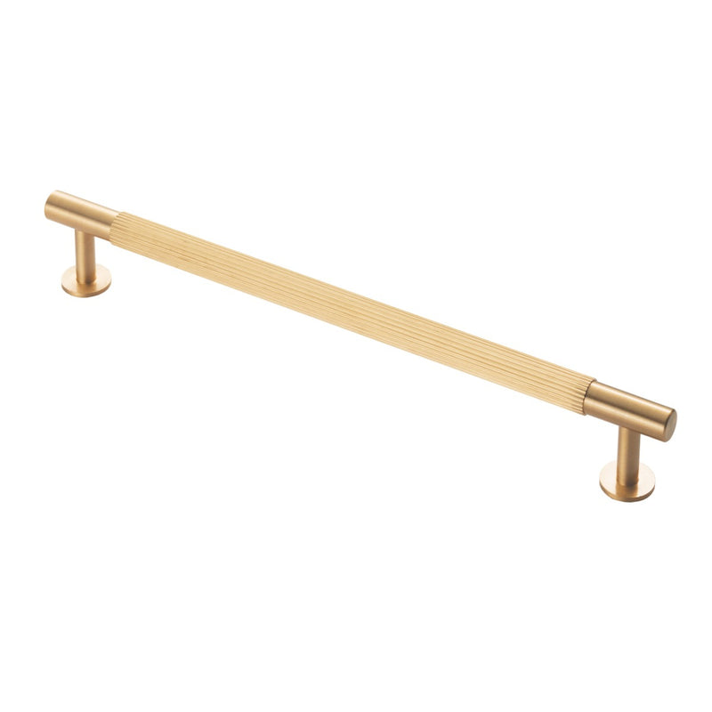 Lines Cabinet Pull Handle 224Mm C/C - Satin Brass