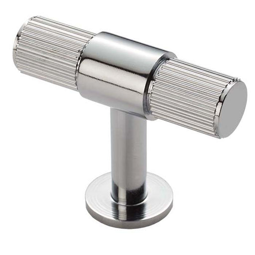 Lines Cabinet T-Bar Knob - Polished Chrome