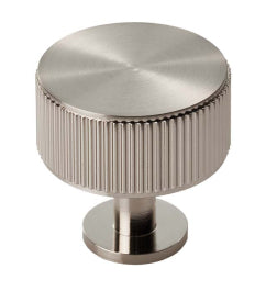 Lines Cabinet Radio Knob - Satin Nickel