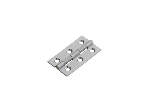 50 X 28 X 1.5Mm Cabinet Hinge C/W Screws (Pair) - Satin Chrome 50 x 28 x 1.5