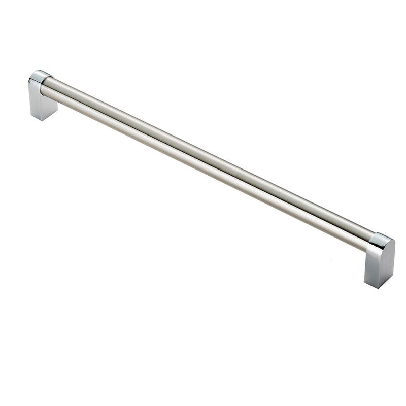 Bauhaus Handle 320Mm C/C - Satin Nickel/Polished Chrome 320 ( 336 )
