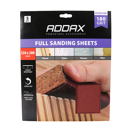 TIMCO Sanding Sheets 80 Grit Red