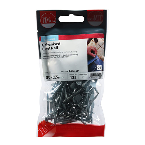 TIMCO Clout Nails Galvanised — Trade Pack