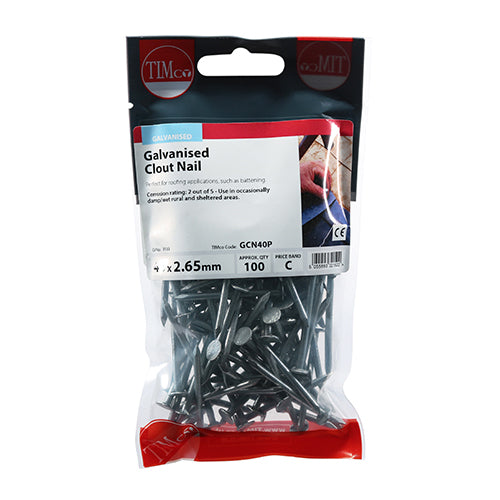 TIMCO Clout Nails Galvanised