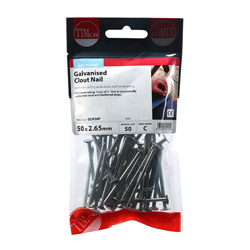 TIMCO Clout Nails Galvanised — Trade Pack