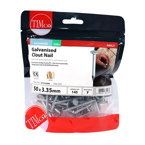 TIMCO Clout Nails Galvanised — Small Bag