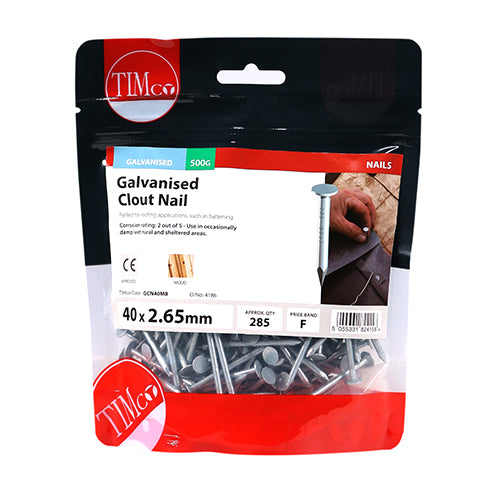 TIMCO Clout Nails Galvanised
