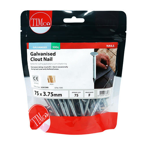 TIMCO Clout Nails Galvanised — Small Bag