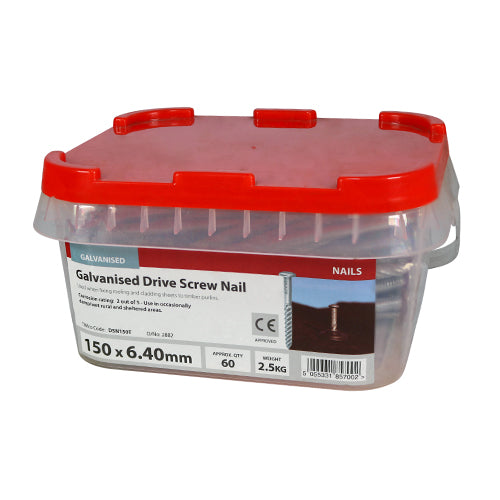 TIMCO Drive Screws Galvanised — 2kg Tub