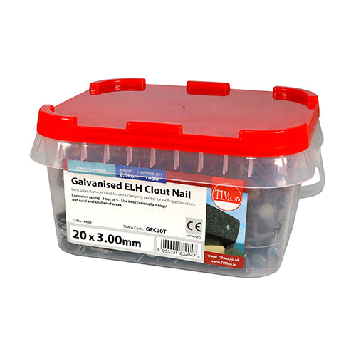TIMCO Extra Large Head Clout Nails Galvanised