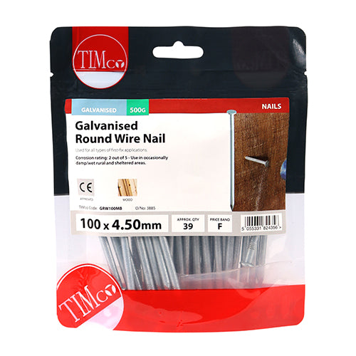 TIMCO Round Wire Nails Galvanised