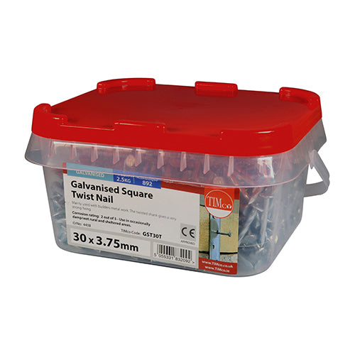 TIMCO Square Twist Nails Galvanised