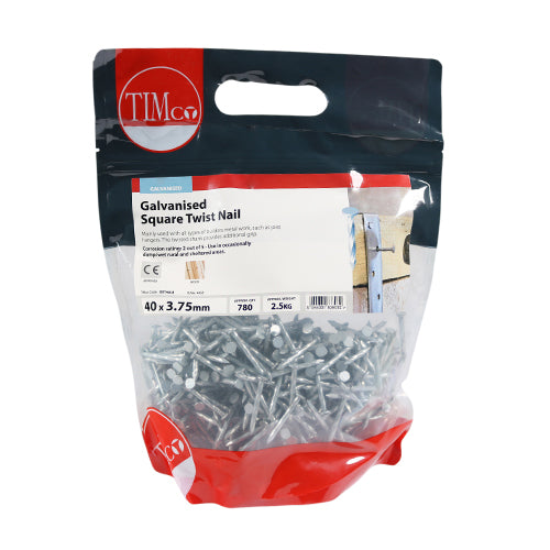 TIMCO Square Twist Nails Galvanised