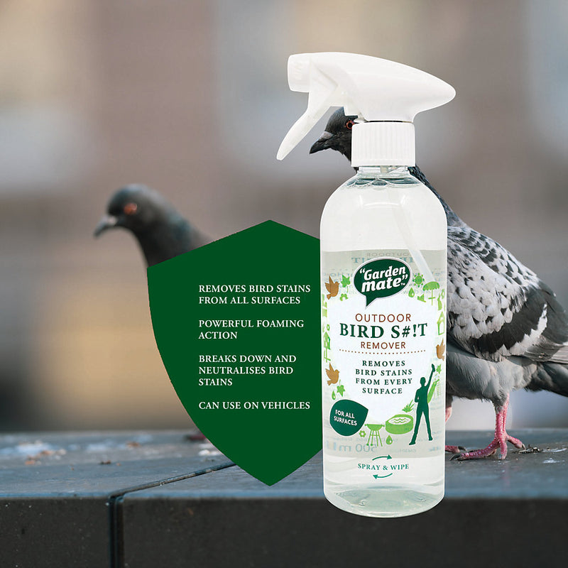 Garden Mate Bird Mess Remover 500ml Removes Bird Stains from every surface