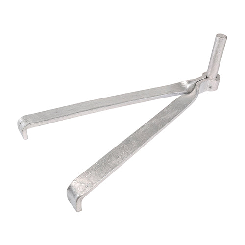 TIMCO Gate Hinge Hooks To Build Double Brick Hot Dipped Galvanised - 12mm