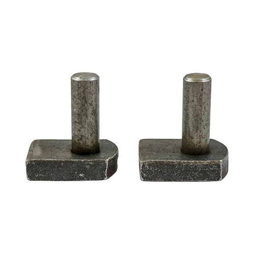 TIMCO Gate Hinge Hooks to Weld Self Coloured