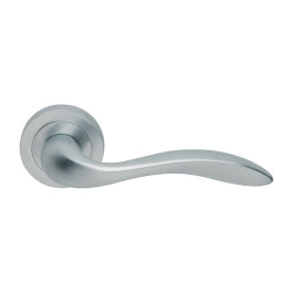 Giava Lever On Concealed Fix Round Rose Csa (Satin Chrome) - Satin Chrome 51MM