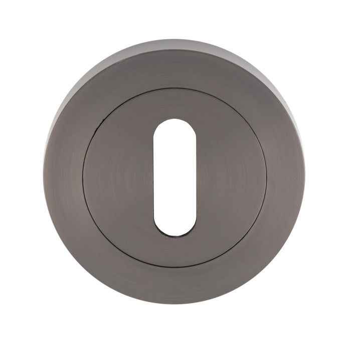 Escutcheon - Lock Profile On Concealed Fix Round Rose - Anthracite