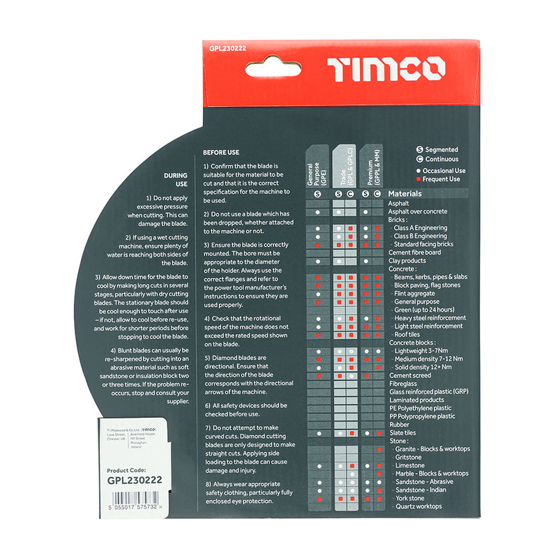 TIMCO Trade Diamond Blade Segmented
