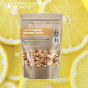 Green Olive Firewood Co Citrus Wood Smoking Chunks 5L