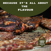 Green Olive Firewood Company BBQ Hardwood Pellets 10kg - IWFBSP10 - Ideal for Grilling