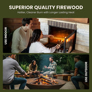 Green Olive Firewood Company Hardwood Kiln Dried Logs - 40L - Efficient Heat Output