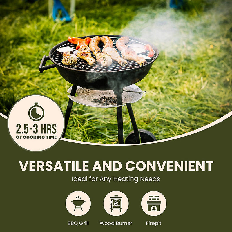 Green Olive Firewood Company Hardwood Kiln Dried Logs - 40L - Efficient Heat Output