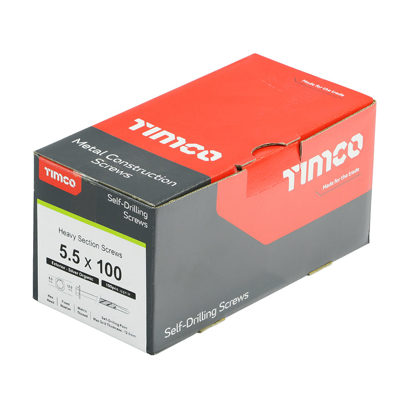 TIMCO Self-Drilling Heavy Section Screws Exterior Silver