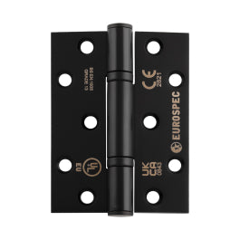 102 X 76 X 3Mm Thrust Bearing G13 Hinge C/W Screws (Pair) - Matt Black