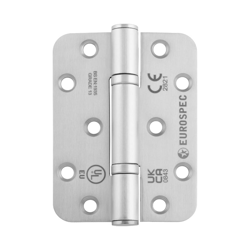 102 X 76 X 3Mm Thrust Bearing G13 Hinge - Radius (Pair) - Satin Stainless Steel
