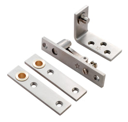 Thrust Bearing Standard Pivot Set C/W Screws - Satin Stainless Steel