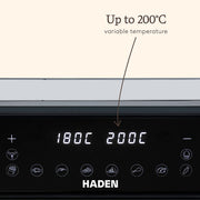 Haden 9.5L Dual Air Fryer - 10 Presets, Family Size, Digital Control, 60-Min Timer, Oil-Free, LED Display, Non-Stick Baskets