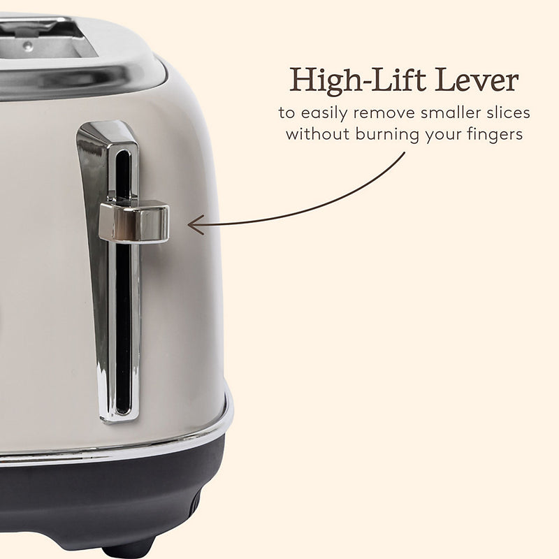 Haden Jersey Toaster - 4 Slice Retro Electric Stainless-Steel Toaster with Reheat and Defrost Functions - 1370-1630W
