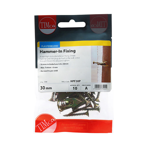 TIMCO Plasterboard Hammer-In Fixings