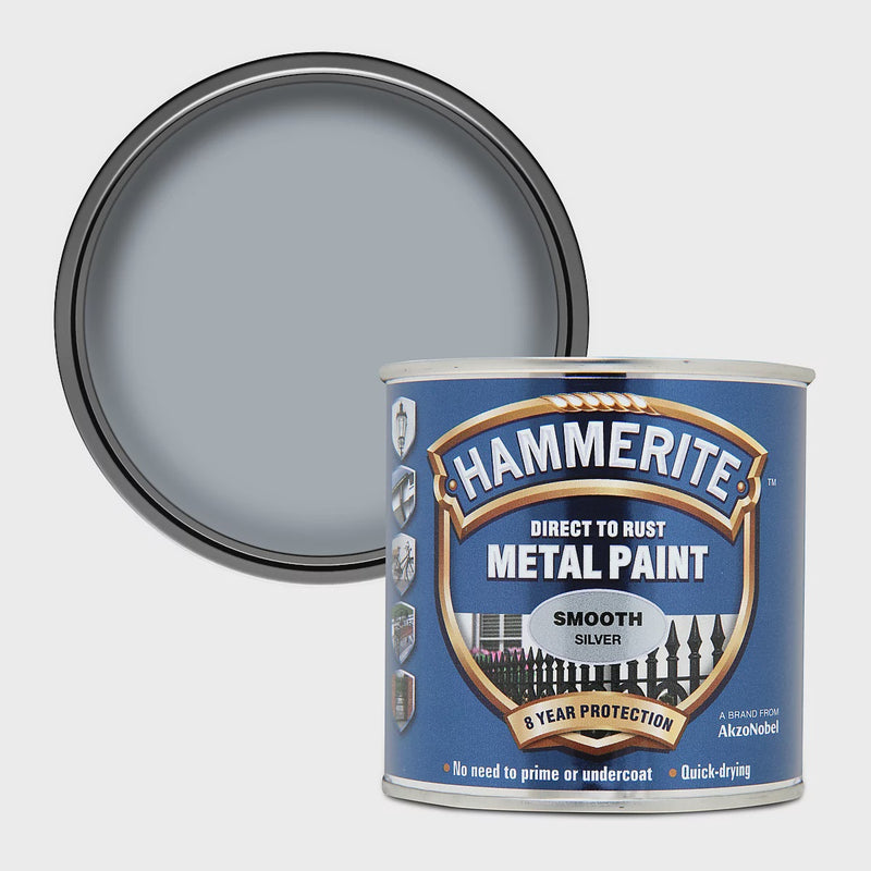 Hammerite 250Ml Smooth Silver
