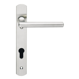 Designer Narrowplate Lever On 32 X 220 Plate - 92Mm C/C - Satin Stainless Steel