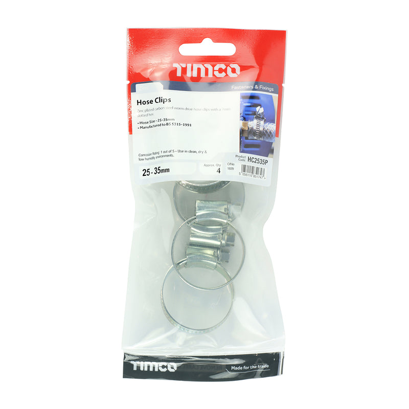 TIMCO Hose Clips Silver - 11 — Trade Pack
