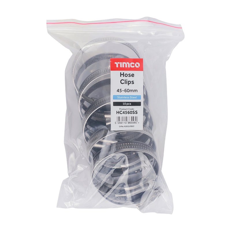 TIMCO Hose Clips A2 Stainless Steel - 110