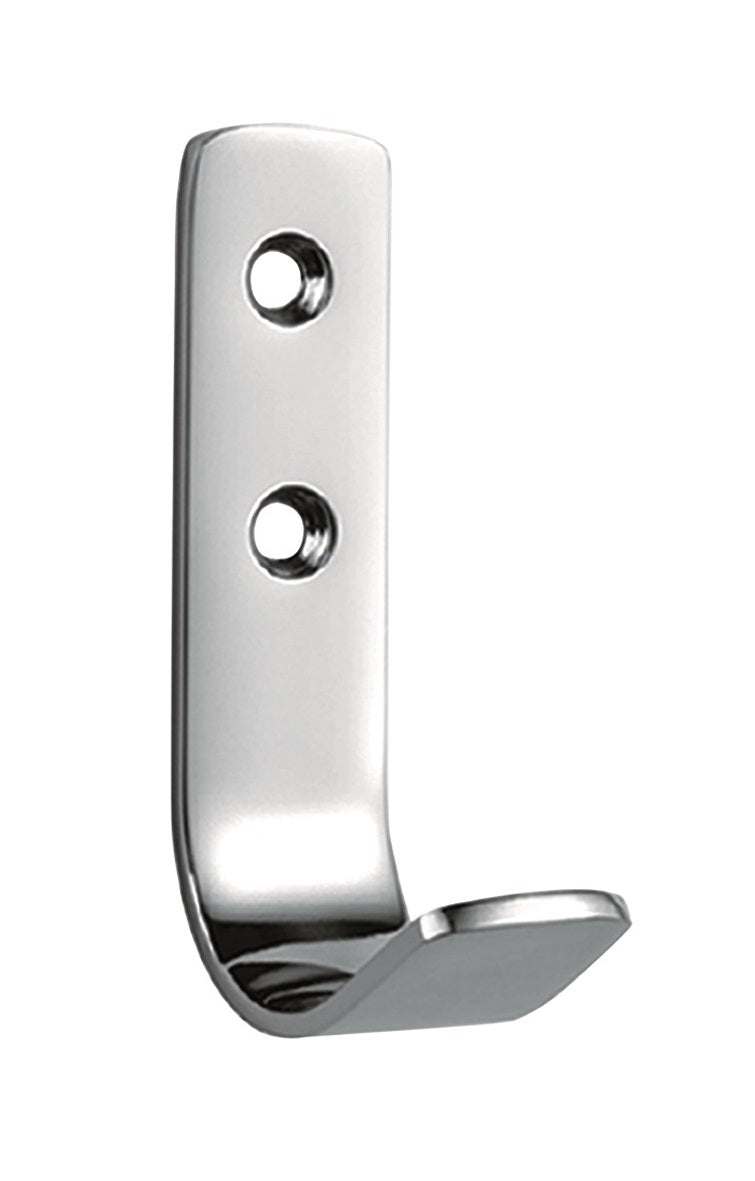 Coat Hook - 80 X 20Mm - Face Fix - Satin Stainless Steel