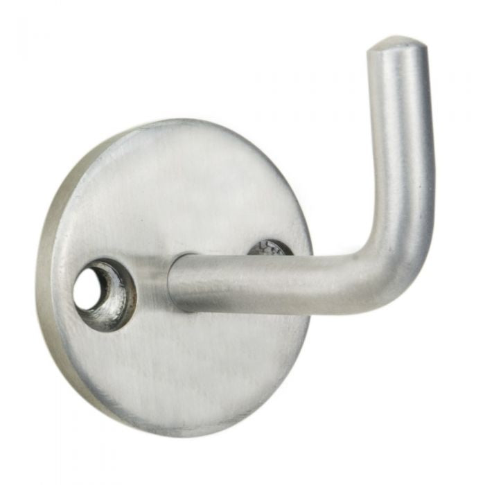 Coat Hook - 33Mm - Face Fix - Satin Stainless Steel