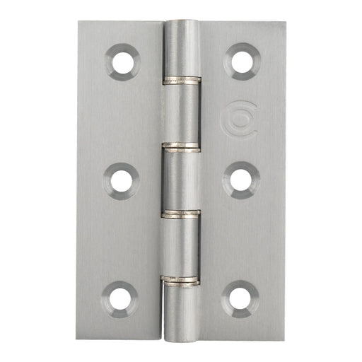 75 X 50 X 2.5Mm Double Stainless Steel Washered Butt Hinge C/W Screws (Pair) - Satin Chrome 76x50x2.5mm