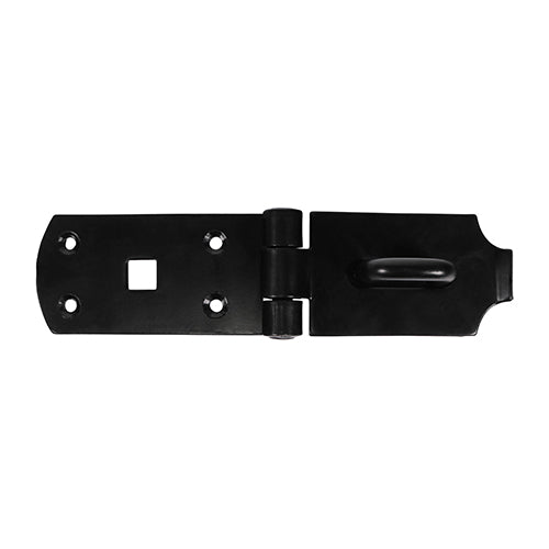 TIMCO Heavy Duty Hasp & Staple Secure Bolt On Black - 10"