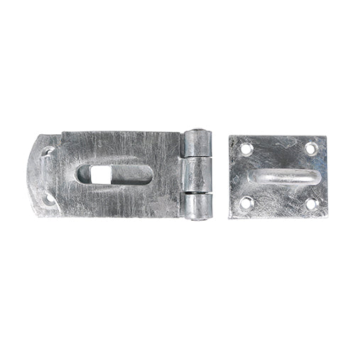 TIMCO Heavy Duty Hasp & Staple Secure Bolt On Black - 10"