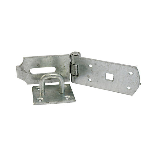 TIMCO Heavy Duty Hasp & Staple Secure Bolt On Black - 10"