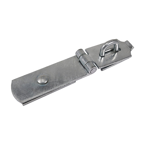 TIMCO Heavy Duty Swivel Pattern Hasp & Staple Bolt On Black - 8"